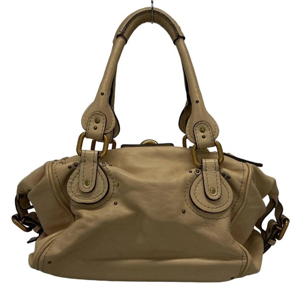 Chloe Paddington Beige Leather Handbag 672-051425 - Picture 2 of 14